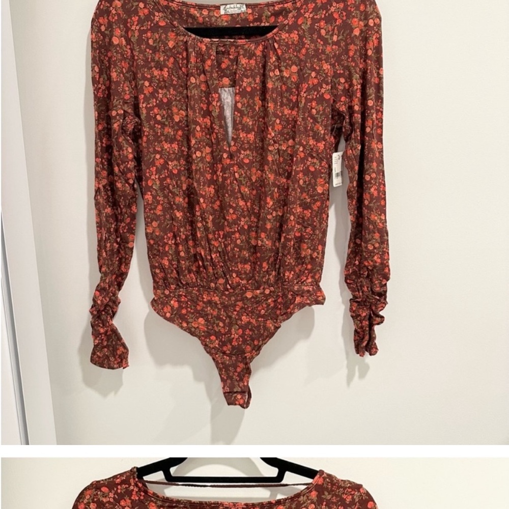 NWT Free People Floral Kaya Printed Bodysuit Size Small - Picture 7 of 9